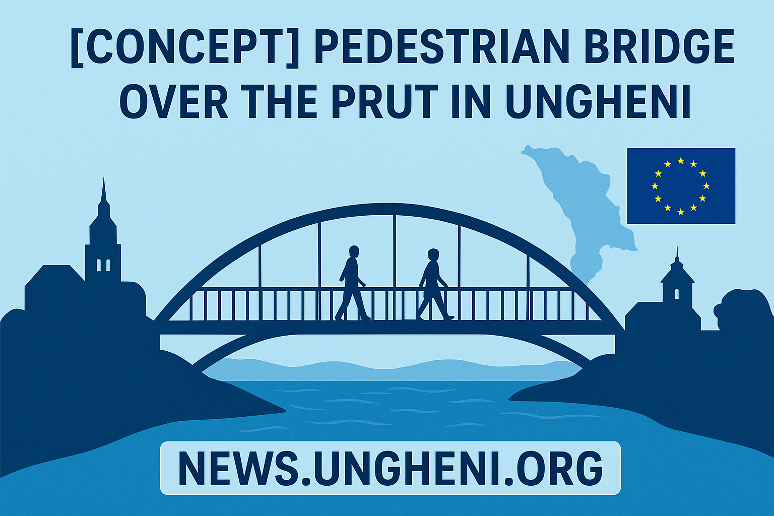 [CONCEPT] Pedestrian Bridge ver the Prut river in UNGHENI